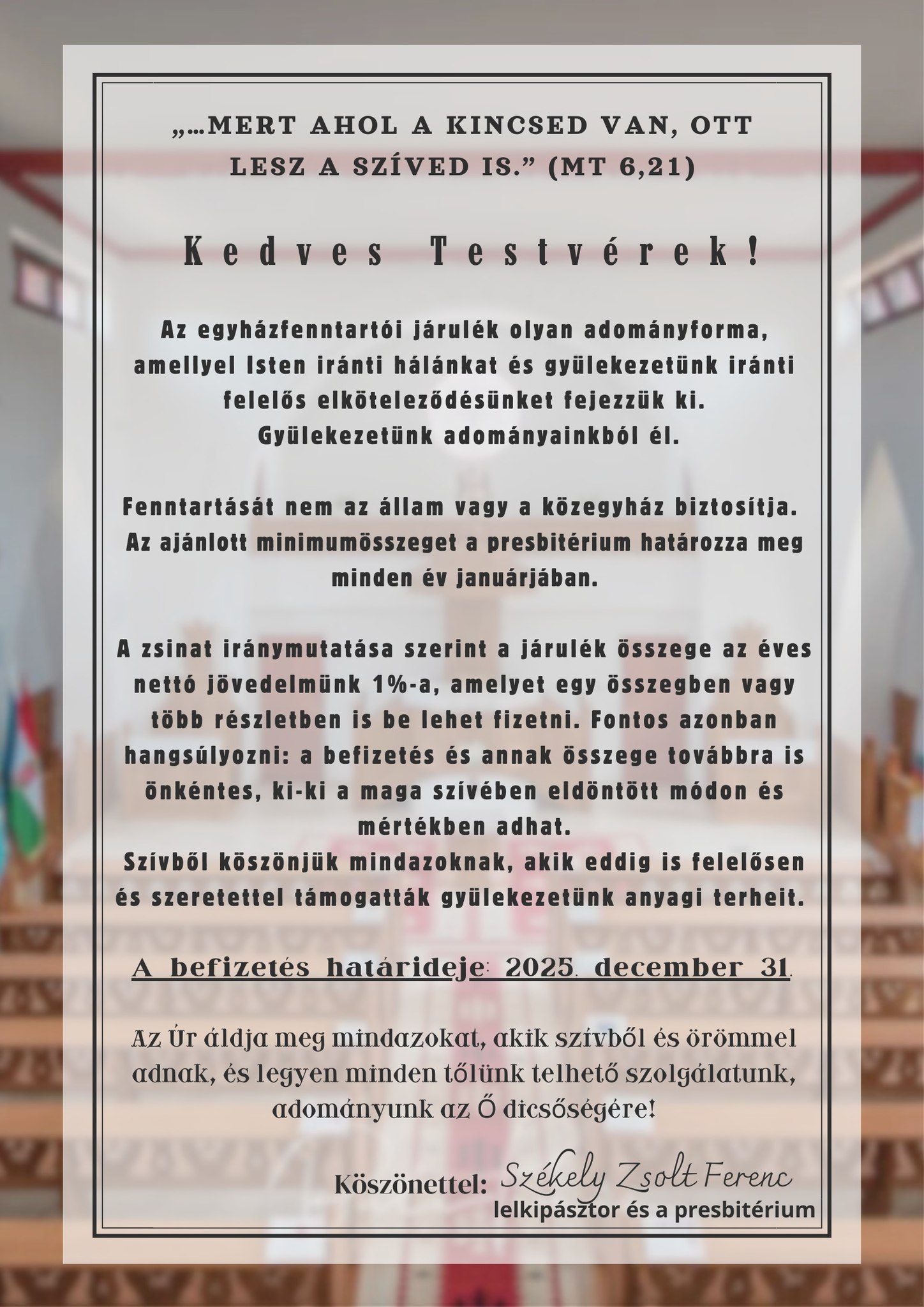 Egyházfenntartói járulék