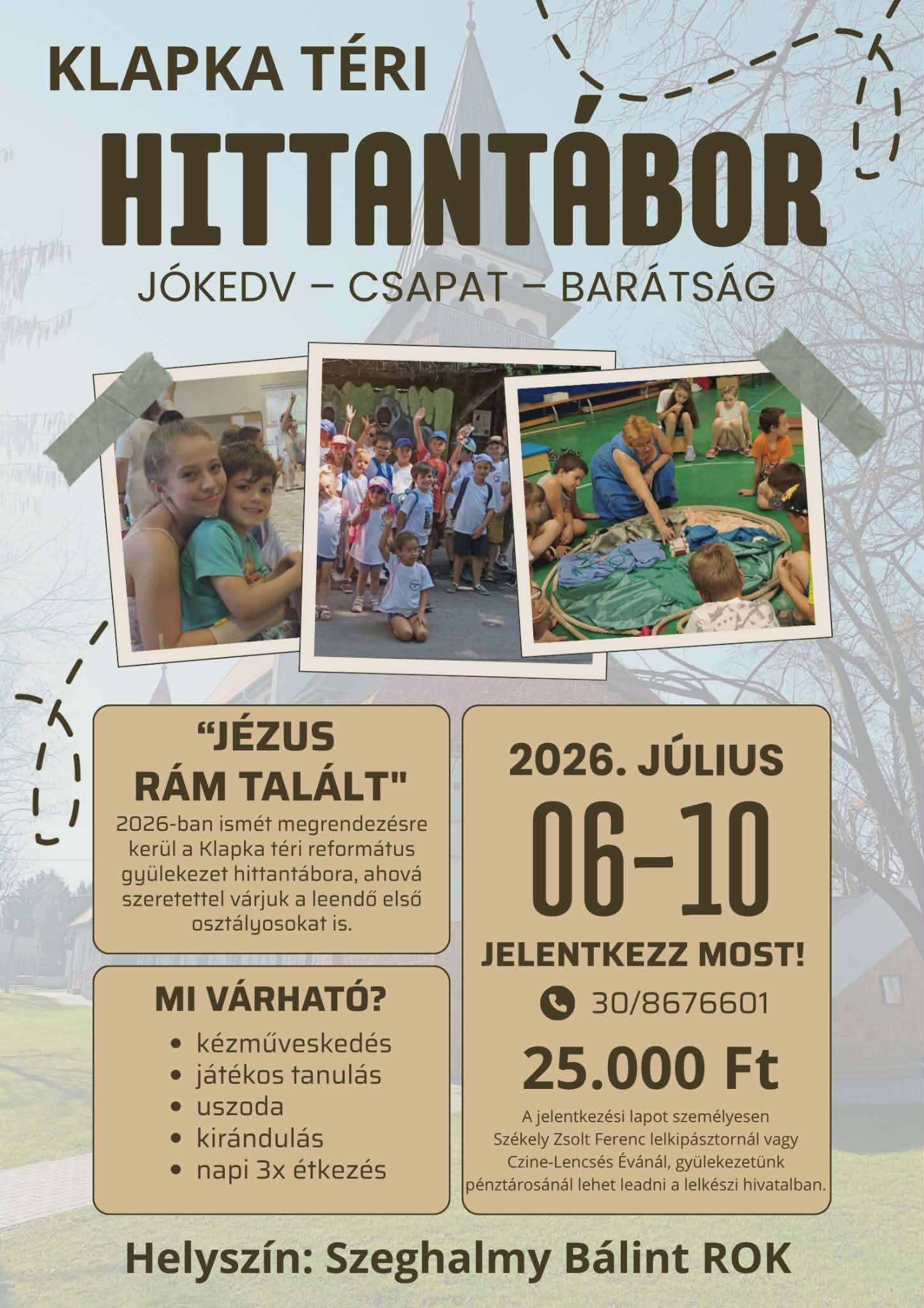 2026-os hittan tábor